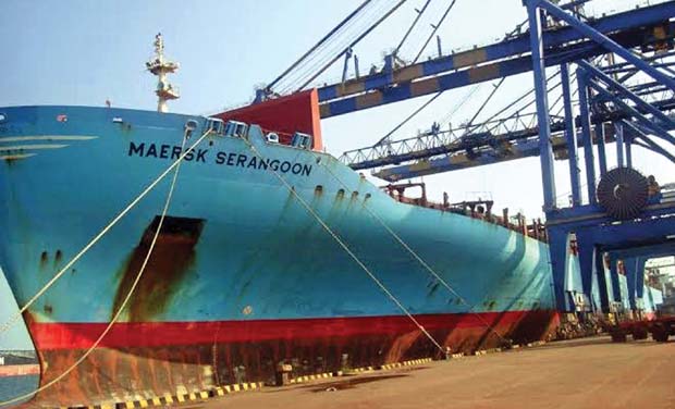 With a length of 319 metres and capacity of 5,228 TEU (twenty-foot equivalent container units) the Singapore flagged vessel is the longest one to visit DP World Chennai. With a length of 319 metres and capacity of 5,228 TEU (twenty-foot equivalent container units) the Singapore flagged vessel is the longest one to visit DP World Chennai.